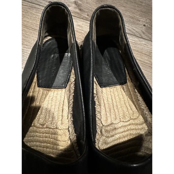 Tory Burch Black Leather Espadrille Size 7M - READ DESCRIPTION - Picture 3 of 13